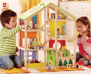 Traditional wooden doll houses and more