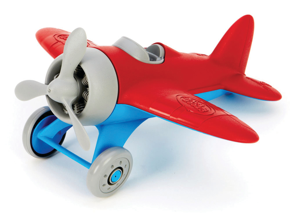 green toys airplane redwings toy